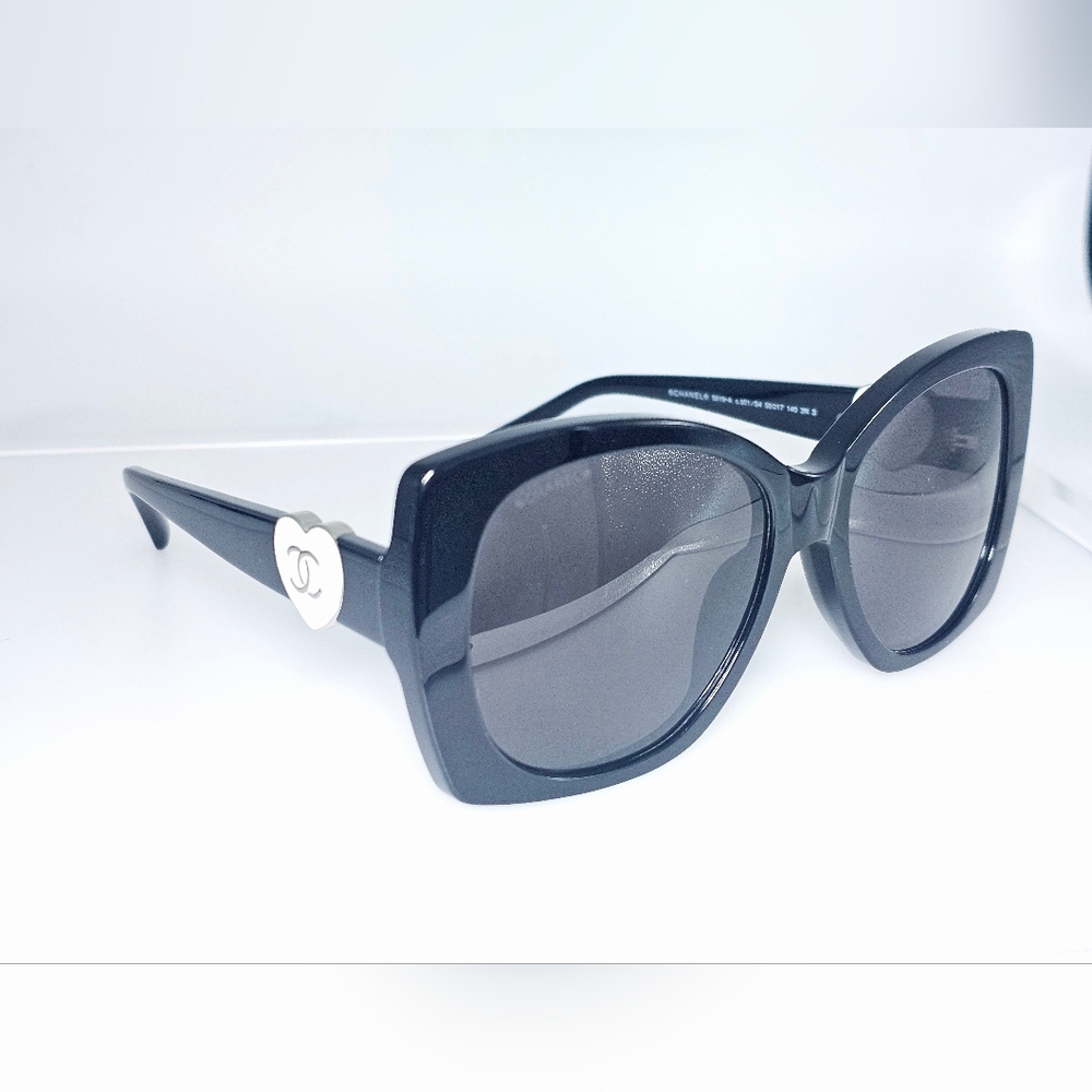 Chanel Black Women's Sunglasses CH5519A C501/S4 - Picture 10 of 13